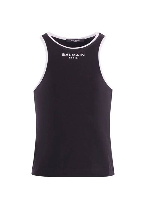Top con rifinitura a contrasto BALMAIN KIDS | BY8A12 Z3277930BC